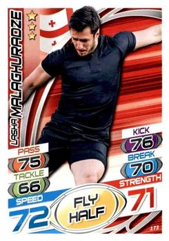 2015 Topps Rugby Attax #173 Lasha Malaghuradze Front